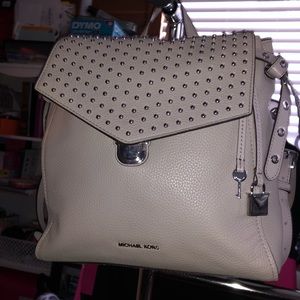 New Michael Kors Grey Backpack Leather